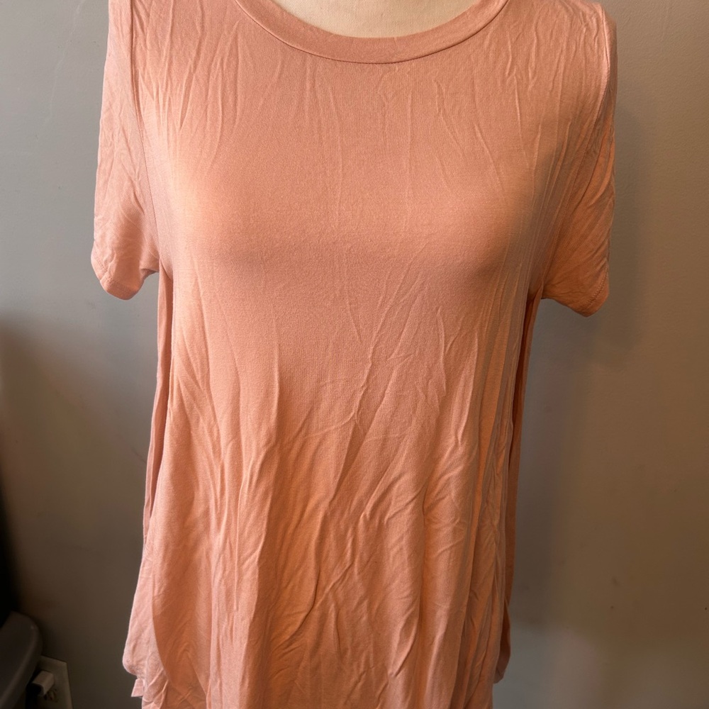 Wms Boyfriend Girlfriend Soft Coral Short Sleeve Tee